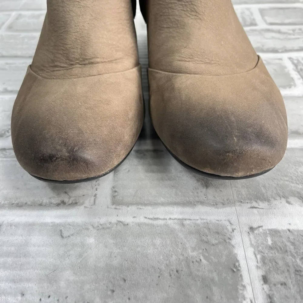 Taos Model Women’s Size 9.5 Light Brown Leather Ankle Boots